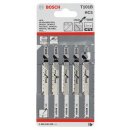 Bosch Stichsägeblatt T 101 B Clean for Wood, 5er-Pack