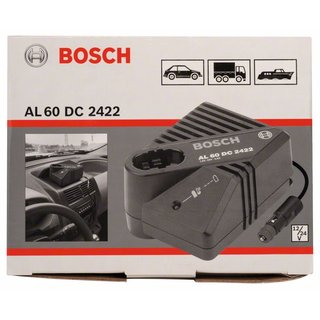 Bosch Autoladegerät AL 2422 DC für Bosch-Akkus, 2,2 A, 12 / 24 V, EU/GB