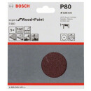 Bosch PRO F460 Schleifblatt, 125 mm, G80, 5-tlg.....