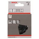 Bosch Topfbürste, Stahl, gezopfter Draht, 65 mm, 0,5 mm, 4500 U/ min