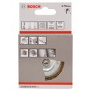 Bosch Scheibenbürste, Messing, gewellter Draht, 75 mm, 0,2 mm, 10 mm, 4500 U/ min