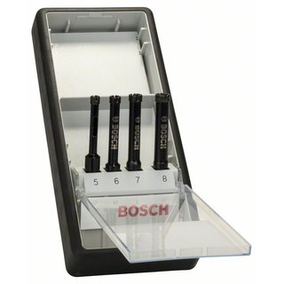 Bosch Diamantnassbohrer-Set Robust Line, 4-teilig, 5, 6, 7, 8 mm
