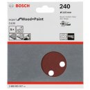 Bosch Schleifblatt C430, 115 mm, 240, 8 Löcher, Klett, 5er-Pack