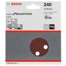 Bosch Schleifblatt C430, 125 mm, 240, 8 Löcher,...