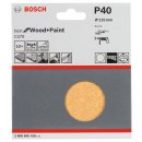 Bosch Schleifblatt-Set C470, 115 mm, 40, ungelocht, Klett, 10er-Pack
