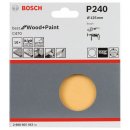 Bosch Schleifblatt-Set C470, 125 mm, 240, ungelocht,...