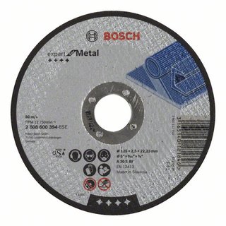 Bosch Trennscheibe gerade Expert for Metal A 30 S BF, 125 mm, 2,5 mm