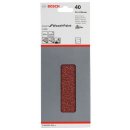 Bosch Schleifblatt C430, 93 x 230 mm, 40, ungelocht, gespannt, 10er-Pack