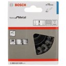 Bosch Topfbürste, Stahl, gezopfter Draht, 75 mm, 0,5...