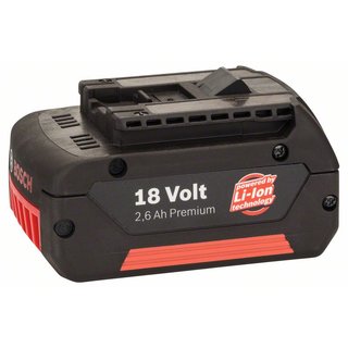 Bosch Einschubakkupack 18 Volt-Standard Duty (SD), 2,6 Ah, Li-Ion, GBA M-C
