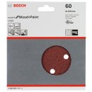 Bosch Schleifblatt C430, 150 mm, 60, 6 Löcher, Klett, 5er-Pack
