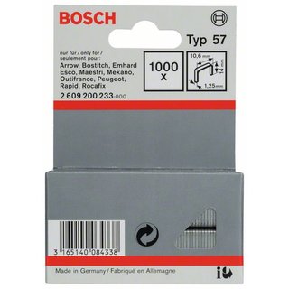 Bosch Flachdrahtklammer Typ 57, 10,6 x 1,25 x 14 mm