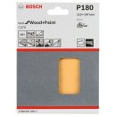 Bosch EXPERT C470 Schleifblatt, 115x107mm, K180, 6 Löcher, 10-tlg.. Für Schwingschleifer