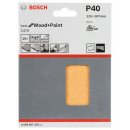 Bosch Schleifblatt C470, 115 x 107 mm, 40, 6 Löcher, Klett, 10er-Pack