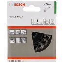 Bosch Topfbürste, Edelstahl, gezopfter Draht, 75 mm,...