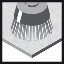 Bosch Topfbürste, Edelstahl, gezopfter Draht, 75 mm, 0,5 mm, 12500 U/ min, M 14