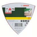 Bosch Schleifblatt-Set für Deltaschleifer, 25-teilig, 6 Löcher, 105 mm, 60, 120, 180