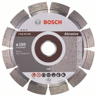 Bosch Diamanttrennscheibe Expert for Abrasive, 150 x 22,23 x 2,4 x 12 mm