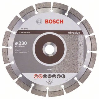 Bosch Diamanttrennscheibe Expert for Abrasive, 230 x 22,23 x 2,4 x 12 mm