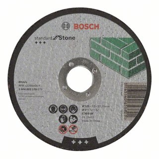 Bosch Trennscheibe gerade Standard for Stone C 30 S BF, 125 mm, 3,0 mm