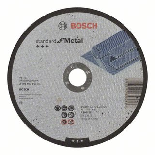 Bosch Trennscheibe gerade Standard for Metal A 30 S BF, 180 mm, 3,0 mm