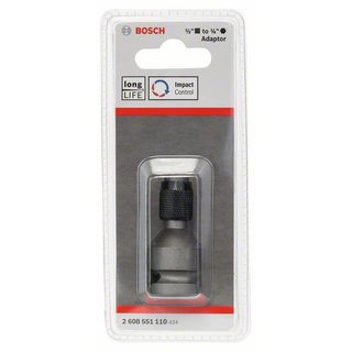 Bosch Adapter zu Steckschlüsseleinsätze, 1/4, 50 mm, Innenvierkant