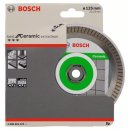 Bosch Diamanttrennscheibe Best for Ceramic Extra-Clean Turbo, 125 x 22,23 x 1,4 x 7 mm