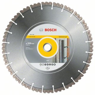 Bosch Diamanttrennscheibe Best for Universal, 350 x 25,40 x 3,3 x 15 mm