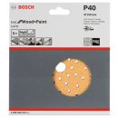 Bosch Schleifblatt C470, 150 mm, 40, Multilochung, Klett,...