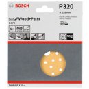Bosch Schleifblatt C470, 125 mm, 320, Multilochung,...