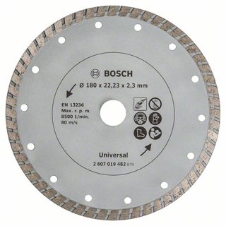 Bosch Diamanttrennscheibe Turbo, Durchmesser: 180 mm