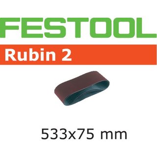 Festool Schleifband L533X 75-P80 RU2/10 Rubin 2