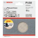Bosch Schleifblatt M480 Net, Best for Wood and Paint, 125 mm, 150, 5er-Pack