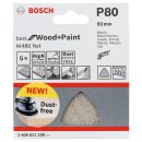 Bosch Schleifblatt M480 Net, Best for Wood and Paint, 93 mm, 80, 5er-Pack