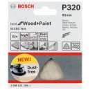 Bosch Schleifblatt M480 Net, Best for Wood and Paint, 93 mm, 320, 5er-Pack