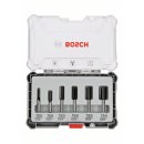 Bosch Nutfräser-Set, 6-mm-Schaft, 6-teilig