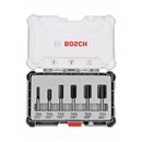 Bosch Nutfräser-Set, 8-mm-Schaft, 6-teilig