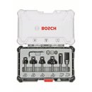 Bosch Rand- und Kantenfräser-Set, 8-mm-Schaft, 6-teilig