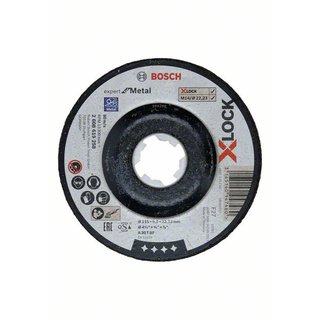 Bosch Schruppscheibe X-LOCK, gekröpft Expert for Metal A 30 T BF, 115 x 22,23 x 6 mm
