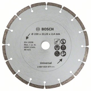 Bosch Diamanttrennscheibe für Baumaterial, Durchmesser: 230 mm