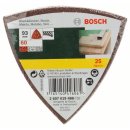 Bosch Schleifblatt-Set für Deltaschleifer, 25-teilig, 6 Löcher, 93 mm, 60